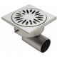 Siphon de sol latéral en inox Limatec 100 x 100 Ø 40 mm - 1040L