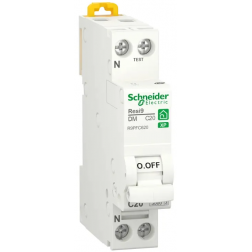 Disjoncteur modulaire Schneider Resi9 peignable 1P N 20A courbe C - R9PFC620