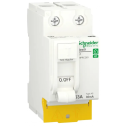 Interrupteur différentiel Schneider Resi9 peignable 2P 63A Type AC - R9PRC263