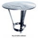 Chapeau chinois inox Joncoux pour flexible
