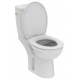 Pack WC NF Ideal Standard Ulysse sans bride en porcelaine blanc - P026701