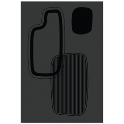 Plaque protection murale EGGO acier noir givré Dixneuf - 027.10844.82N3