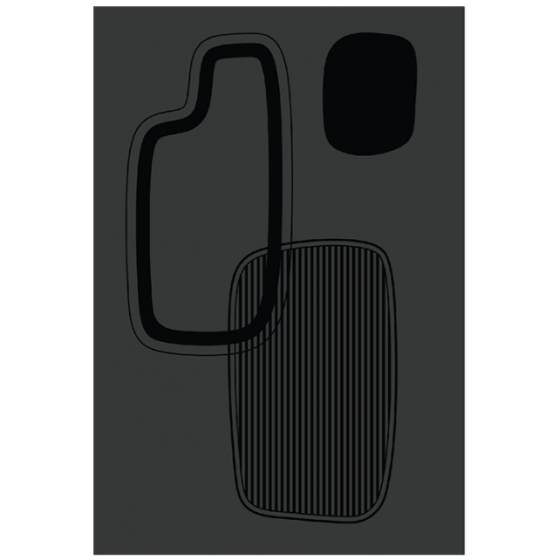 Plaque protection murale EGGO acier noir givré Dixneuf - 027.10844.82N3