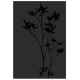 Plaque protection murale JERSEY acier noir givré Dixneuf - 027.10827.82N3