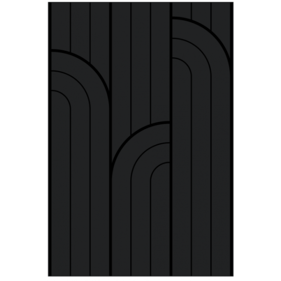 Plaque protection murale ORSAY acier noir givré Dixneuf - 027.10759.82N3