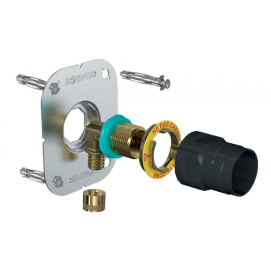 Sortie de cloison PER à glissement Watts Robifix mono