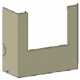 Habillage inférieur gauche blanc n°120 pour Edilkamin BLADE 433950 - R1060830