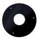 Plaque de propreté ronde noir double paroi Tubest