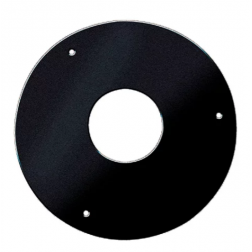 Plaque de propreté ronde noir double paroi Tubest