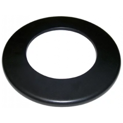 Rosace ronde 2mm Tubest noir mat