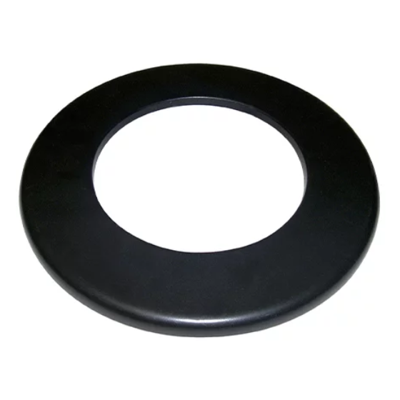 Rosace ronde 2mm Tubest noir mat