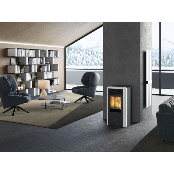 Poêle à granules Edilkamin hydro EK 63 Spot 100 H Evo 3.8/10,1kw