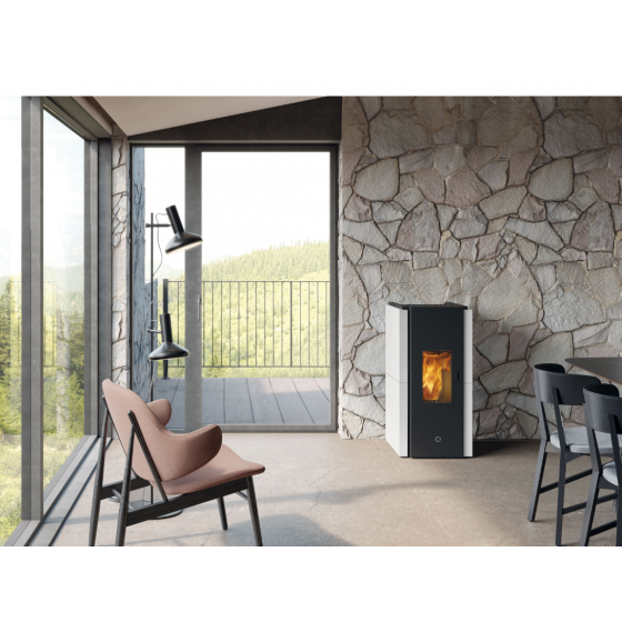 Poêle à granulés Edilkamin étanche EK63 Zone 80 3.4 à 7.6 kW
