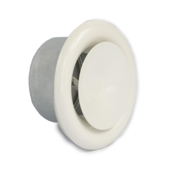 Bouche de soufflage métallique blanc