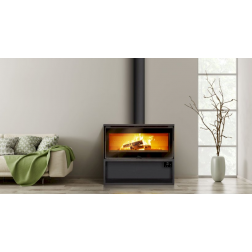 Poêle à bois acier Lacunza Paris 1000 7,5 Kw