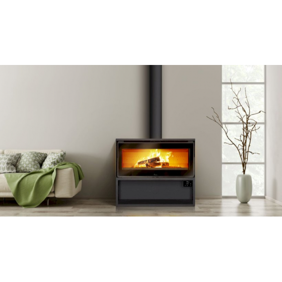 Poêle à bois acier Lacunza Paris 1000 7,5 Kw