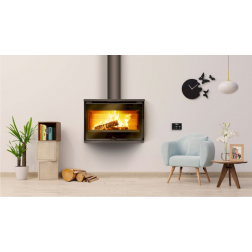 Poêle à bois acier Lacunza Paris 700 mural 5,5 Kw
