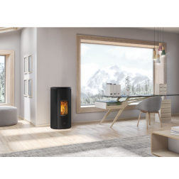 Poêle à granulés Edilkamin étanche EK63 Like 80 coaxiale 80/130