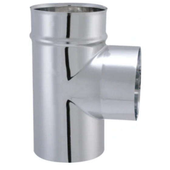 Té 90° simple paroi en inox 304 Joncoux débouchure femelle