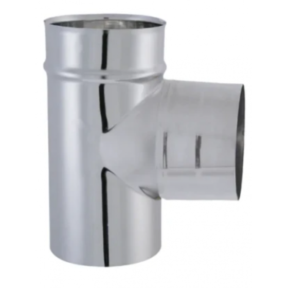 Té 90° simple paroi en inox 304 Joncoux double emboîtement