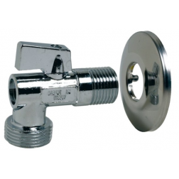 Vanne sphère équerre rallongée pour machine à laver mâle 1/2 -3/4 - 684045