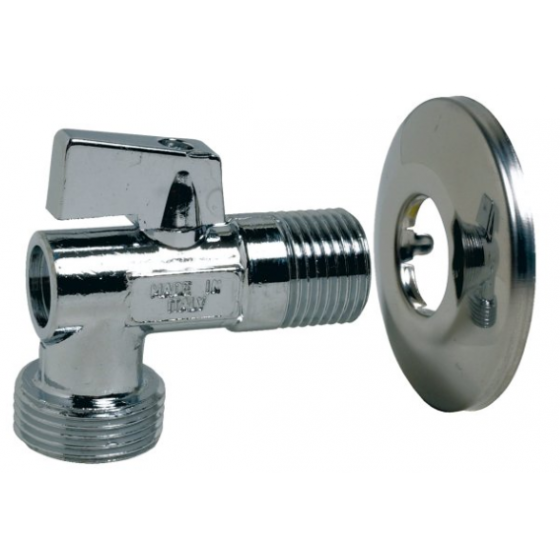 Vanne sphère équerre rallongée pour machine à laver mâle 1/2 -3/4 - 684045