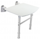 Siège de douche PMR relevable avec pieds ajustables - 60480