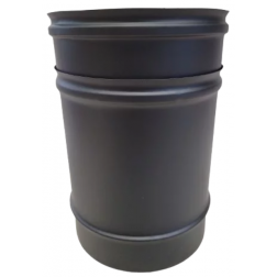 Conduit rigide ajustable double paroi isolé Tubest 257/390 mm noir mat