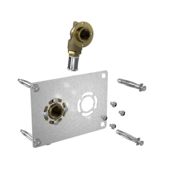 Sortie de cloison multicouche Robifix MC à sertir entraxe 50 mm