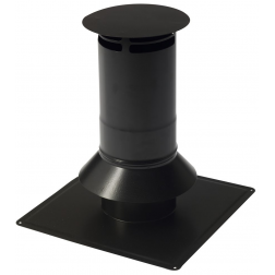 Terminal de cheminée Ten noir mat