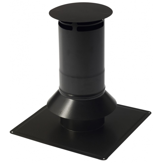 Terminal de cheminée Ten noir mat