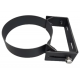 Collier murale réglable 50 à 100mm noir mat pour double paroi Tubest