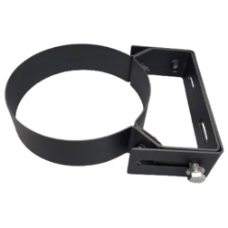 Collier murale réglable 50 à 100mm noir mat pour double paroi Tubest