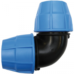 Coude 90° PE à compression