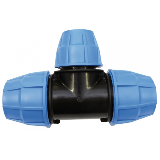 Té PE à compression serrage extérieur