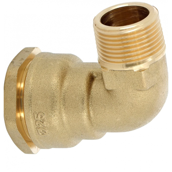 Coude 90 en laiton taraudé mâle pour PE