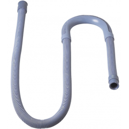 Flexible d'évacuation machine à laver 19 x 24 mm et embouts