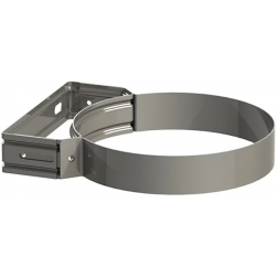 Bride mural inox Ten pour double paroi isolé Duoten 5 à 8 cm