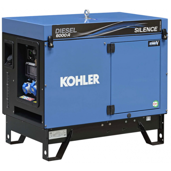 Groupe électrogène SDMO diesel 4,9 kW mono 6000 A Silence C5 RCD - 3499231920916