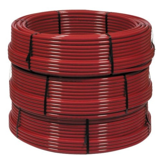 Tube PER nu pour plancher chauffant rouge Ø 13 x 16