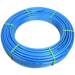 Tube PER nu pour plancher chauffant bleu Ø 16 x 20