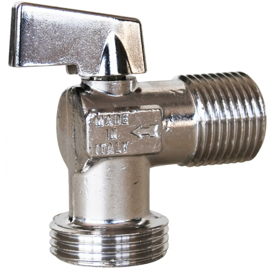 Vanne à sphère équerre Sferaco pour machine à laver mâle 1/2" - 3/4" - 685045