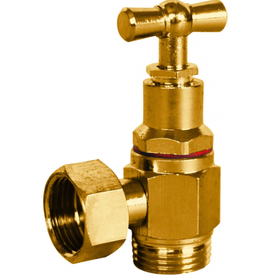 Robinet à potence équerre laiton Sferaco avec presse-étoupe Ø 3/8 WC - 1340003