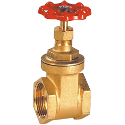 Vanne à opercule monobloc en laiton femelle-femelle