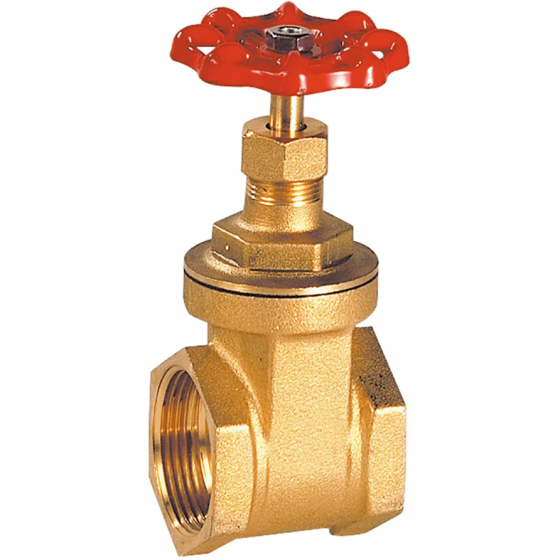 Vanne à opercule monobloc en laiton femelle-femelle