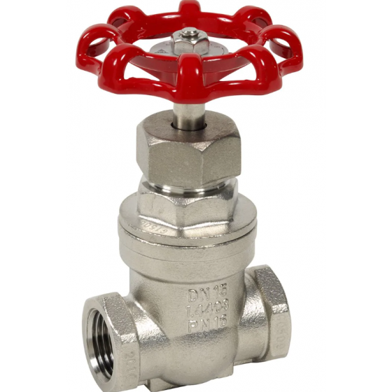 Vanne à opercule monobloc en inox femelle-femelle