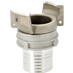 Raccord symétrique Alu à douille annelée à verrou Ø 65 mm - 2410065