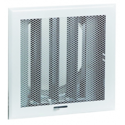 Grille d'air chaud blanc Joncoux décompression de la hotte 191 x 191 - 094011