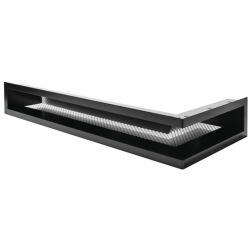Grille d'air chaud Joncoux 700 x 300 noir mat