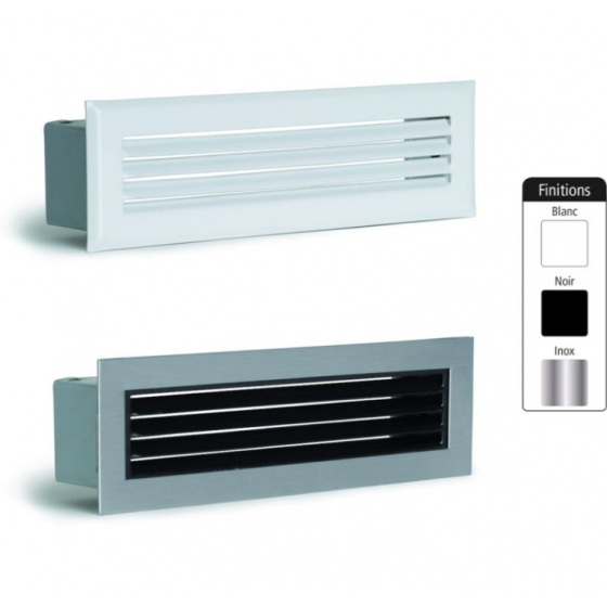 Grille d'air chaud blanc Joncoux décompression faux plafond 190 x 60